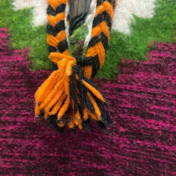 Aztec Print Pullover Poncho - Picture 4 of 9